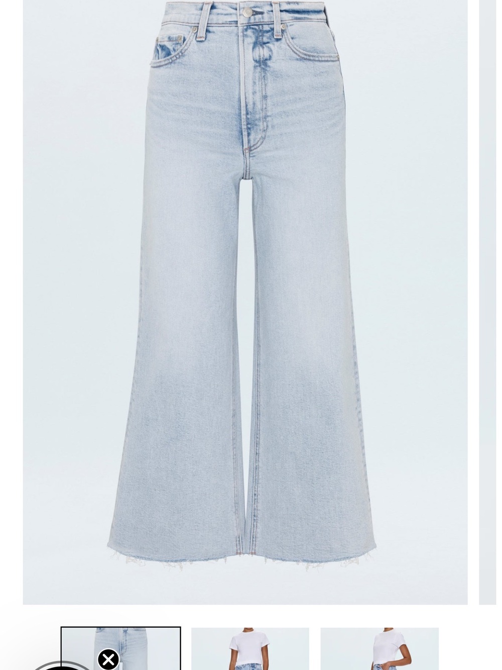 Pistola Wide Leg Light Wash Women's Jeans